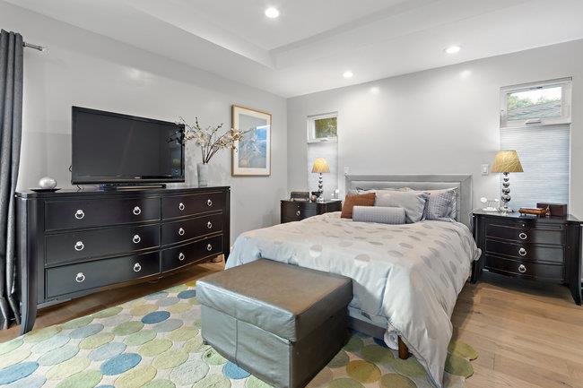 2549 Morley Way Sacramento, CA 95864 - Photo 21 of 44 a bedroom with a bed and a flat screen tv