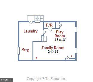 3210 Fayette Road Kensington, MD 20895 - Photo 39 of 39 Lower Level Floor Plan