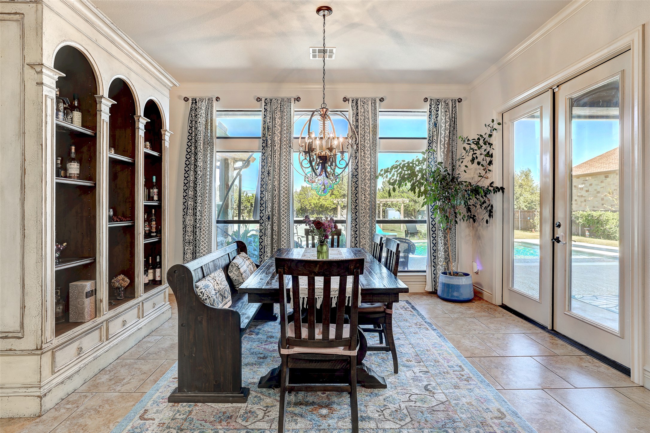 Undisclosed Address Georgetown, TX 78633 - Photo 16 of 39 a view of a dining room with furniture window and outside view