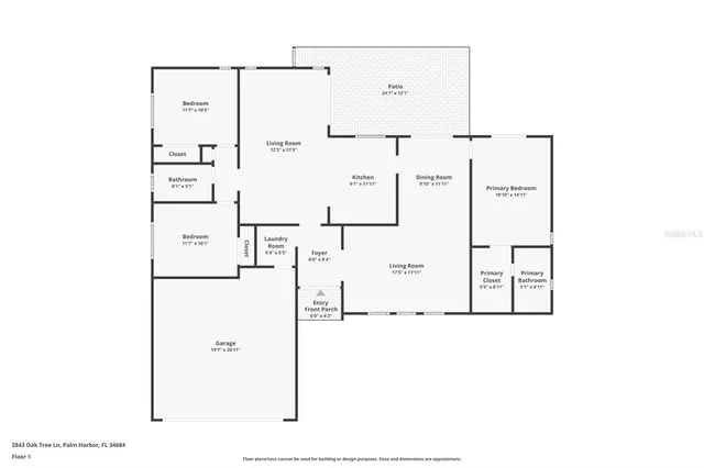 $499,900 | 2843 Oak Tree Lane, Palm Harbor, FL 34684