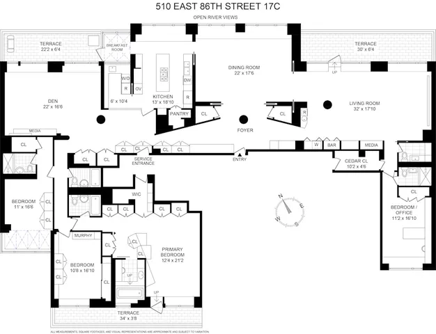 $3,900,000 | 510 East 86th Street, Unit 17C | Upper East Side