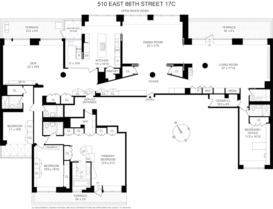 510 East 86th Street, Unit 17C Manhattan, NY 10028 - Photo 16 of 17 a picture of a bathroom with a sink