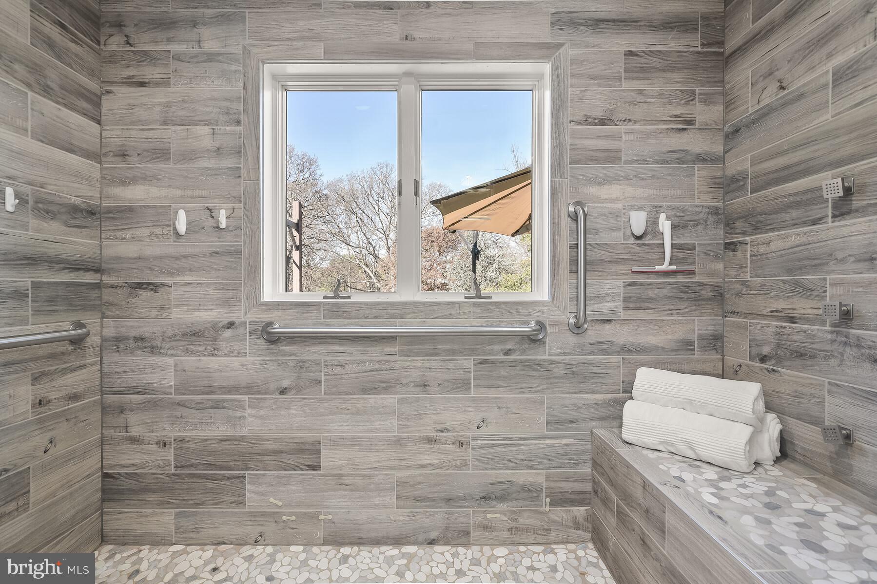 4530 Ten Oaks Road Dayton, MD 21036 - Photo 26 of 49 Stunning roll-in shower with seat