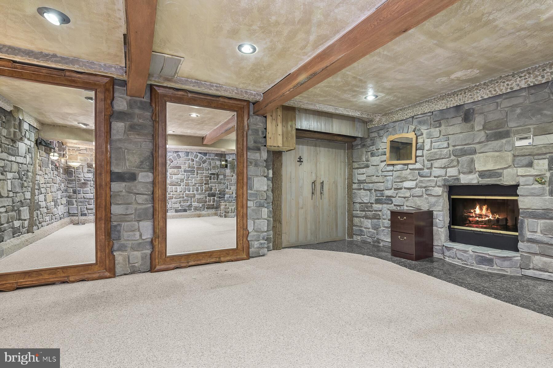 4530 Ten Oaks Road Dayton, MD 21036 - Photo 39 of 49 Stone finished game room with cedar closet