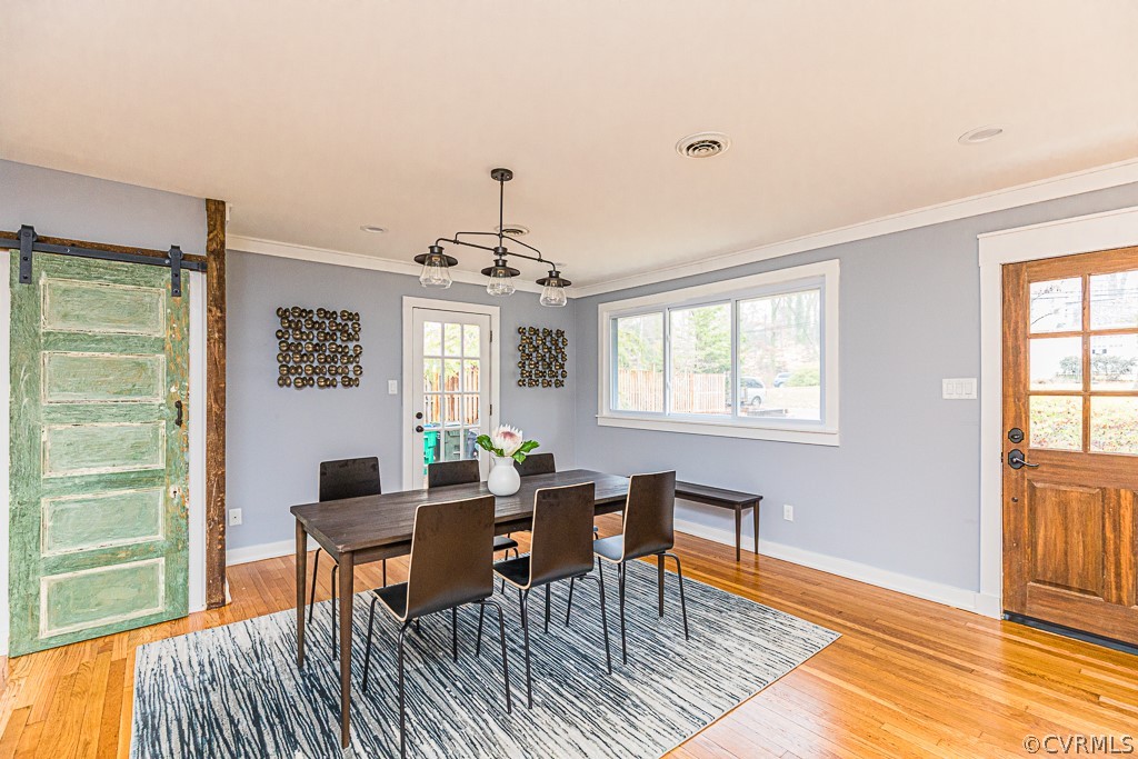 4004 Oakleaf Road Richmond, VA 23235 - Photo 11 of 47 a workspace with wooden floor