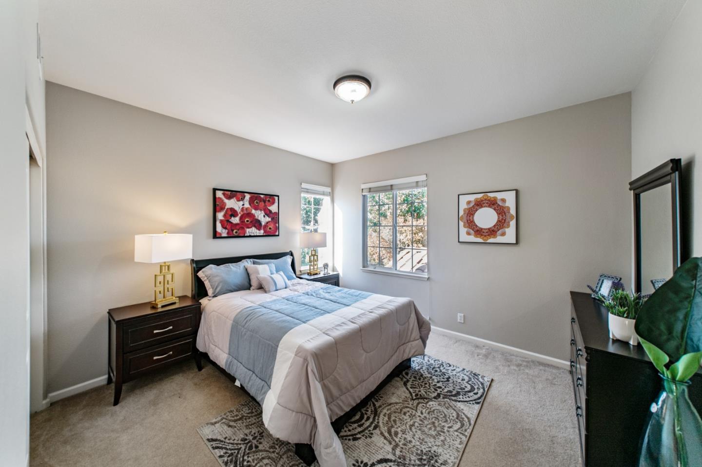 1193 South Chanterella Drive San Ramon, CA 94582 - Photo 32 of 45 a bedroom with a bed and a desk