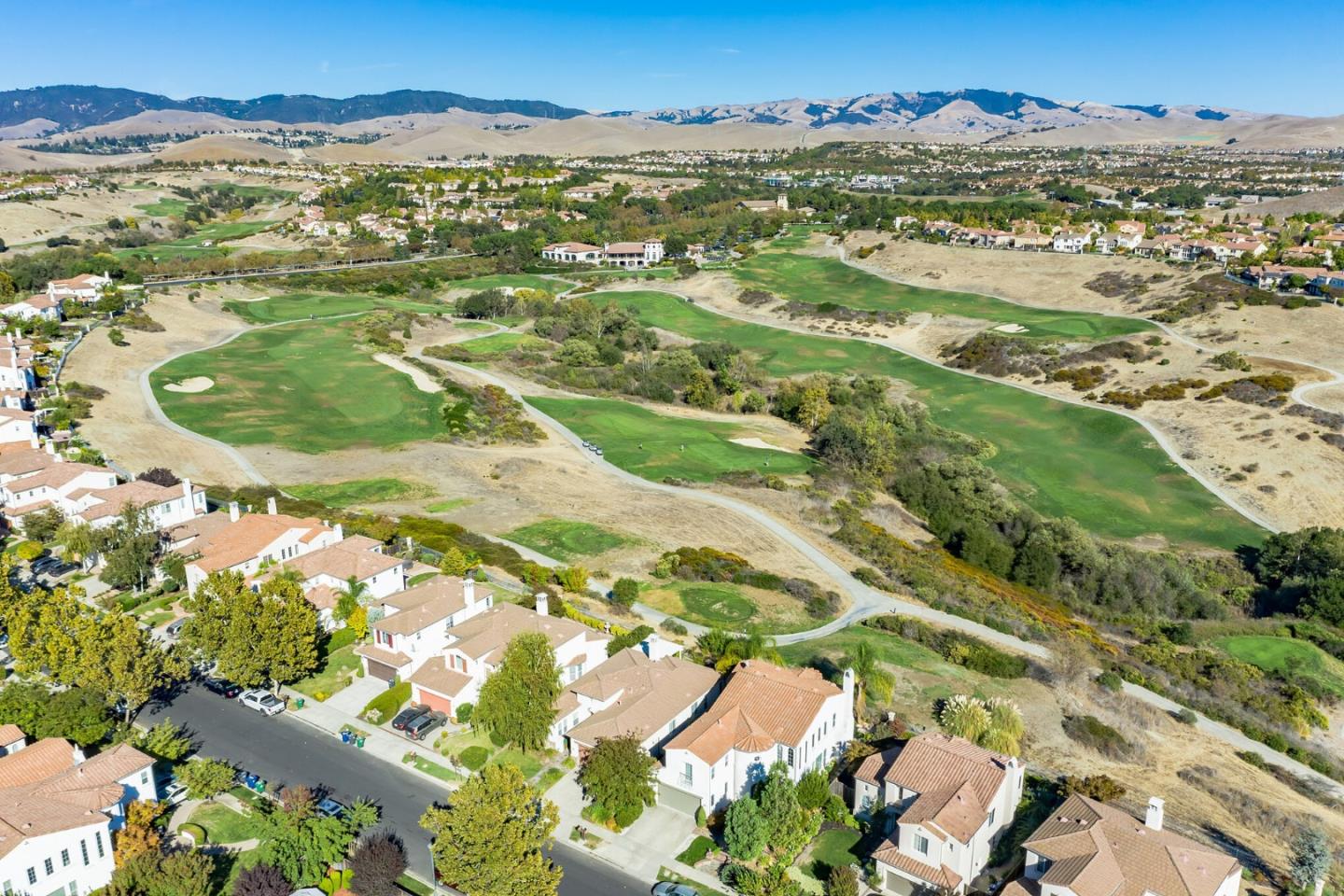 1193 South Chanterella Drive San Ramon, CA 94582 - Photo 36 of 45 an aerial view of residential houses with outdoor space and trees