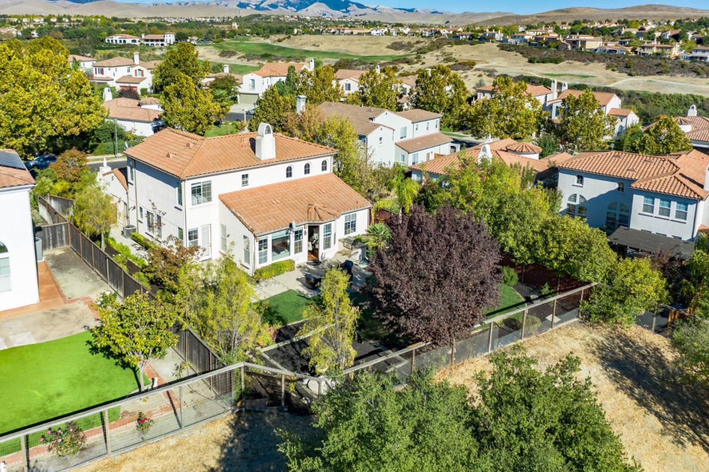 1193 South Chanterella Drive San Ramon, CA 94582 - Photo 44 of 45 an aerial view of residential houses with outdoor space and trees