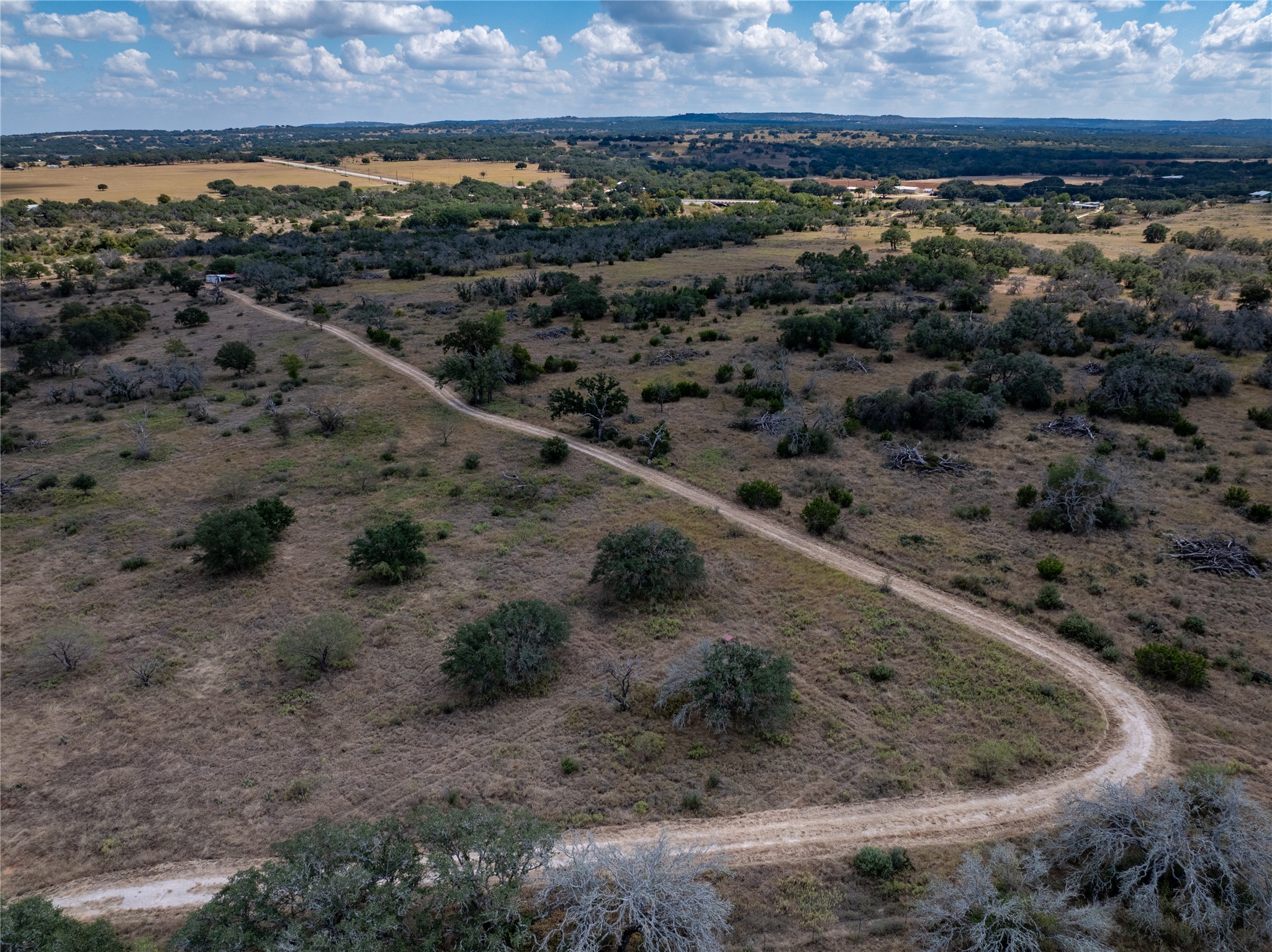 928 Bendele Road Johnson City, TX 78636 - Photo 4 of 31 a view of a dry yard with wooden floor