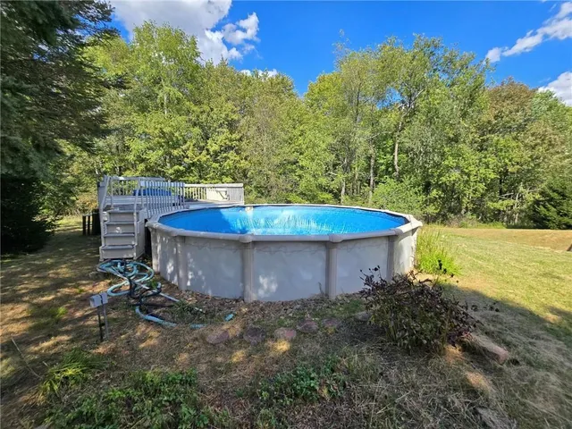 a backyard of a house