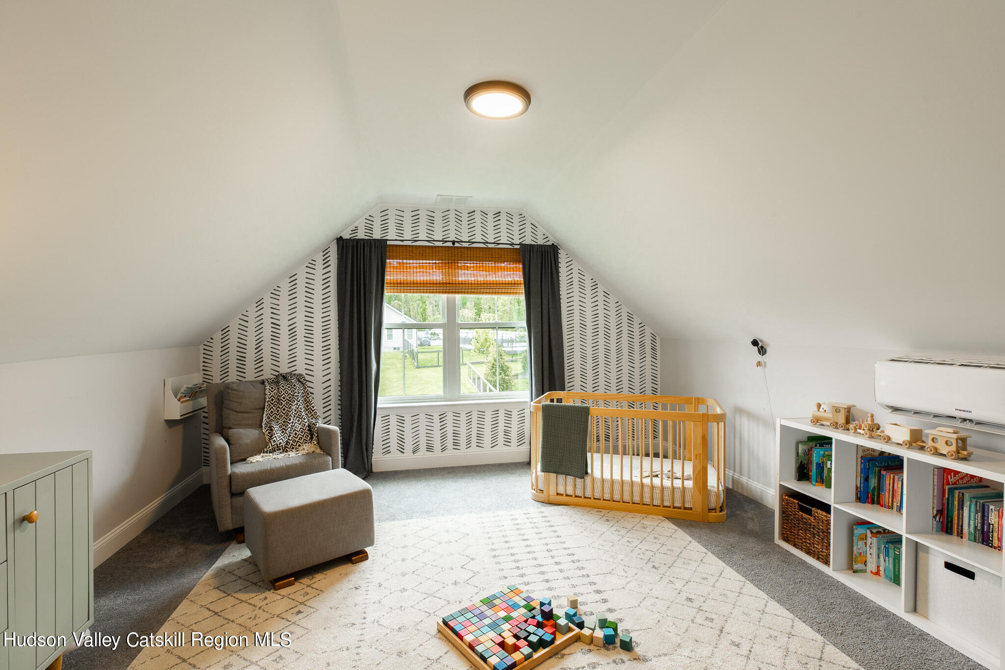 271 Ridge Road Milton, NY 12547 - Photo 19 of 29 a bedroom with furniture and a book shelf