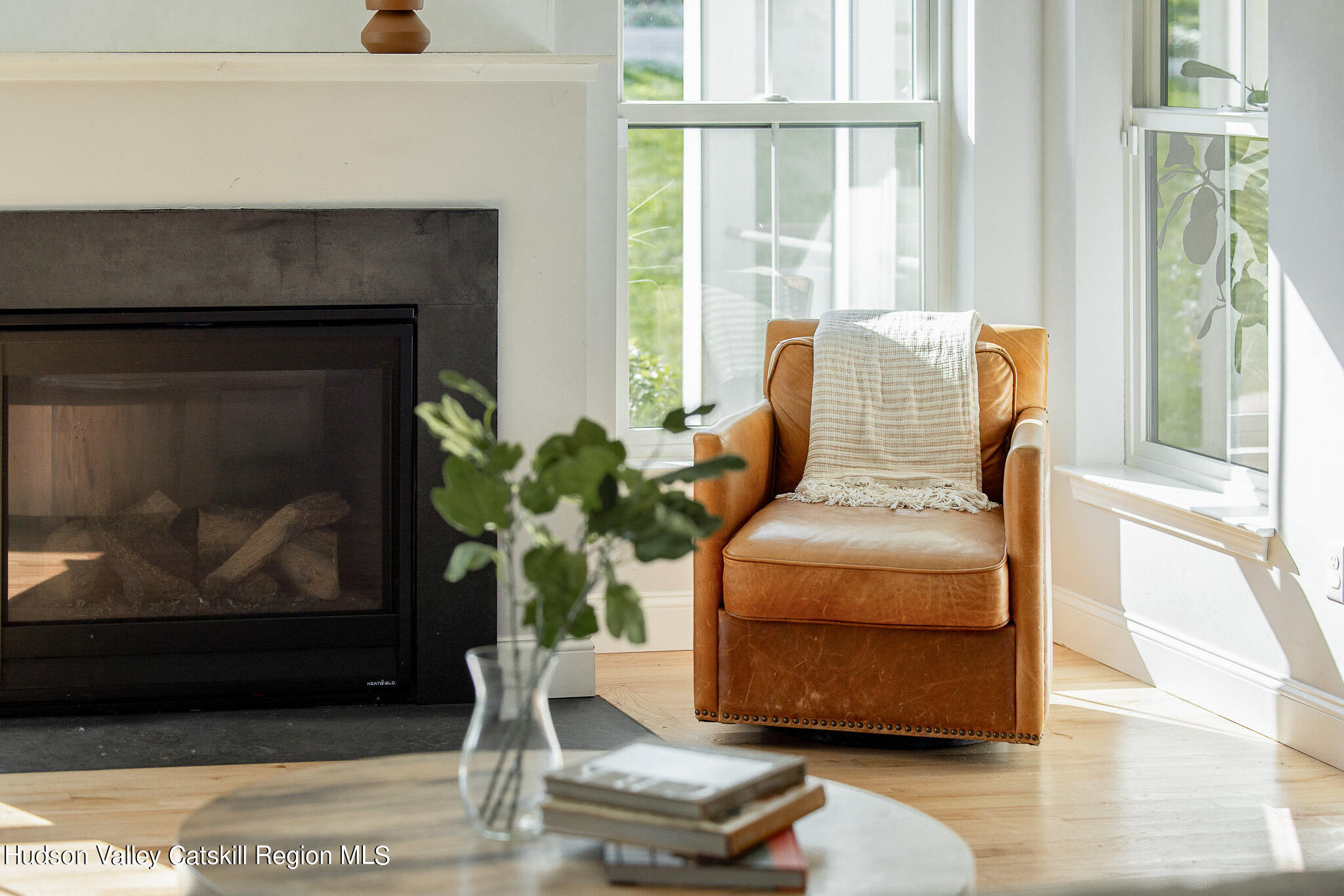 271 Ridge Road Milton, NY 12547 - Photo 5 of 29 a living room with furniture and a fireplace