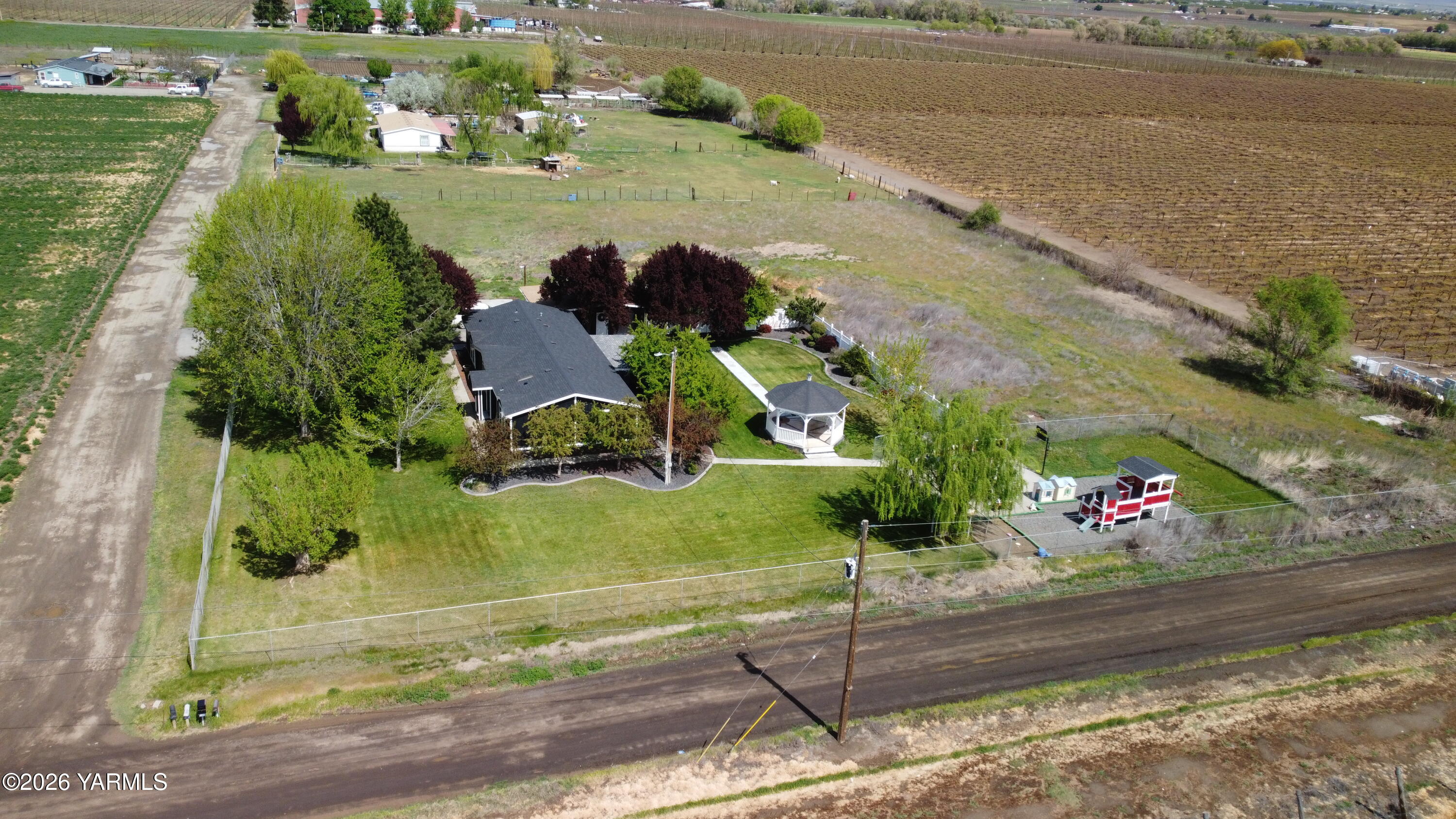 1051 County Line Mabton, WA 98935 - Photo 19 of 22 an aerial view of a house
