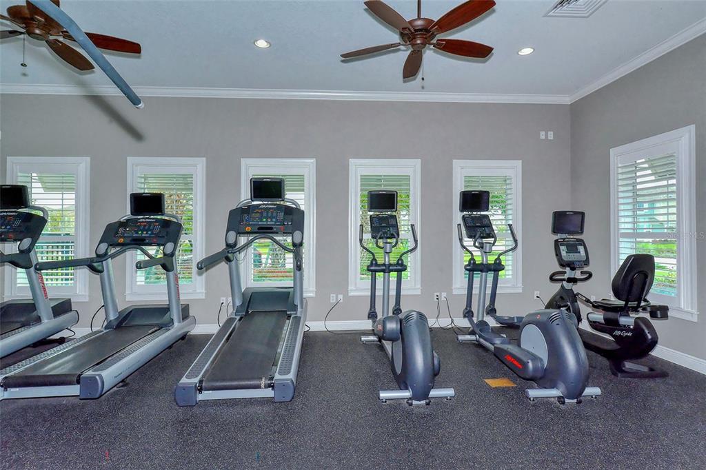 11211 Spring Gate Trail Lakewood Ranch, FL 34211 - Photo 48 of 51 a room with gym equipment and a large window