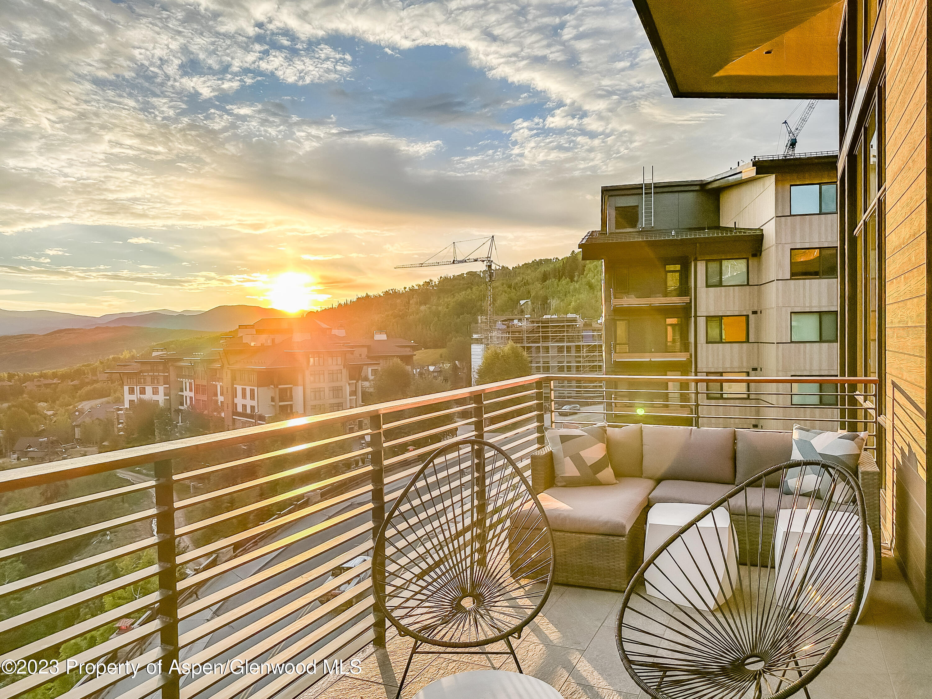 77 Wood Road, Unit 607E Snowmass Village, CO 81615 - Photo 26 of 29 a view of a balcony with furniture