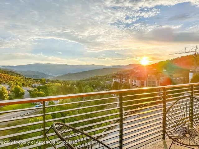 a view of city and mountain