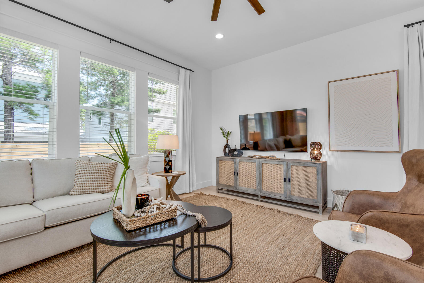 22 Ruth Street Miramar Beach, FL 32550 - Photo 14 of 66 a living room with furniture and a flat screen tv