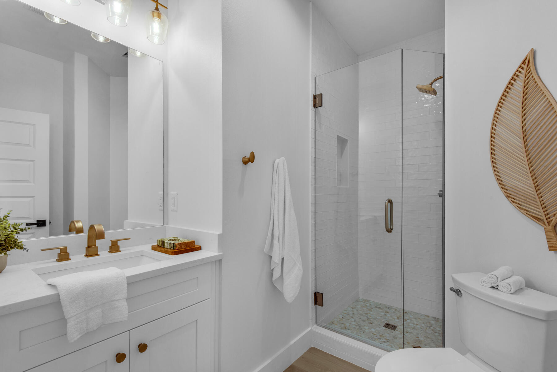 22 Ruth Street Miramar Beach, FL 32550 - Photo 45 of 66 a view of bathroom with a tub shower and mirror