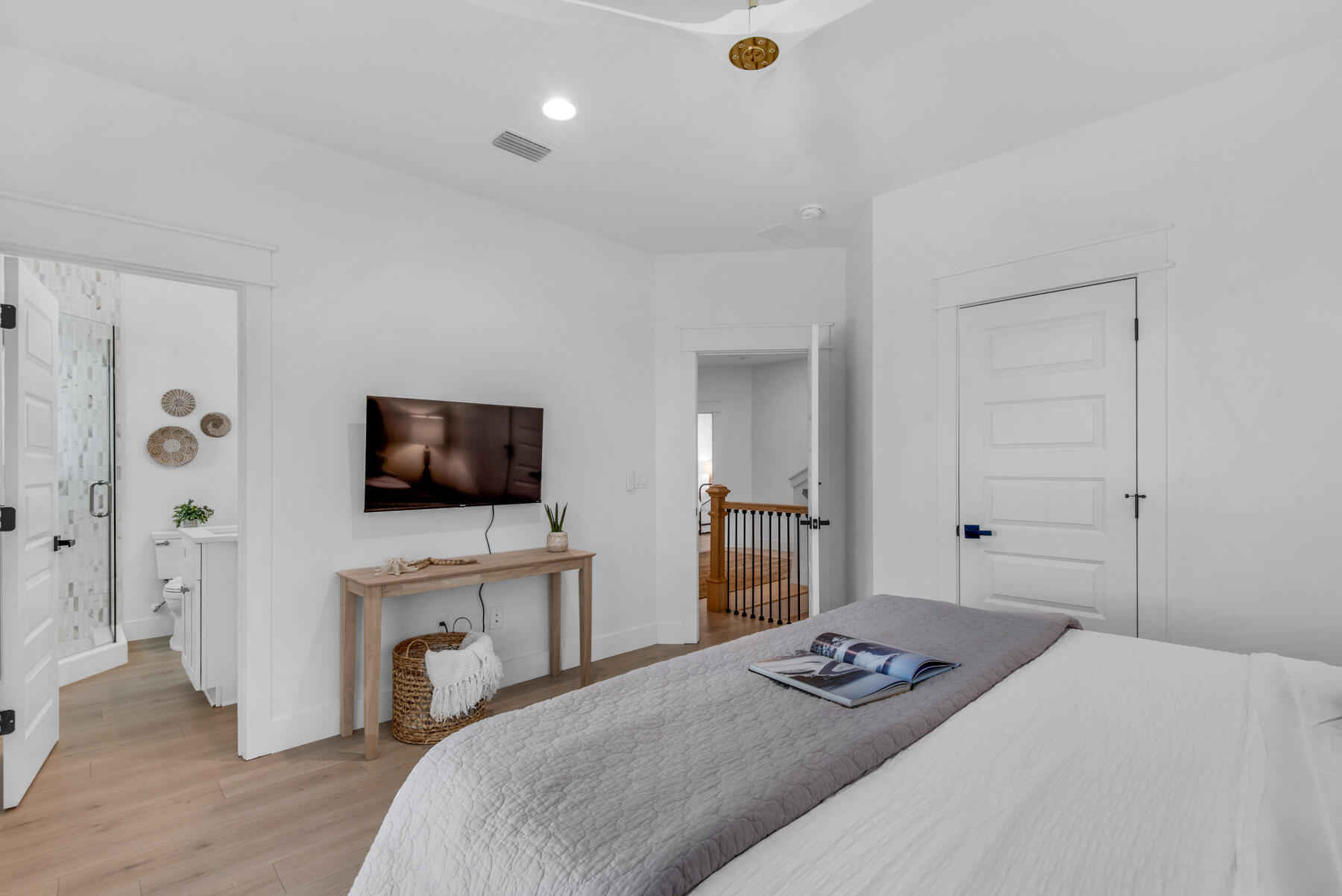 22 Ruth Street Miramar Beach, FL 32550 - Photo 47 of 66 a bedroom with a bed and a flat screen tv