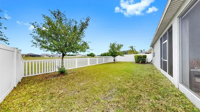 aerial view of a house with garden