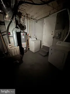 a view of storage and utility room