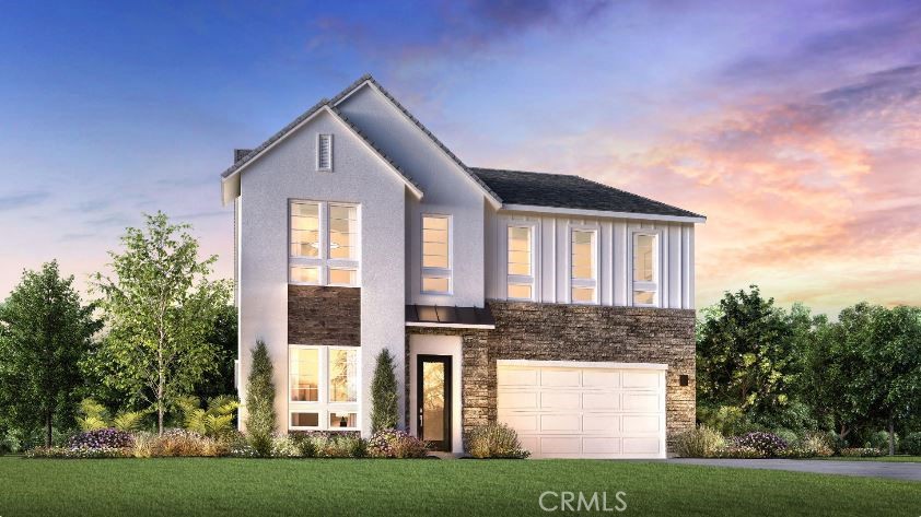 Front Elevation: Vireo Modern Farmhouse - Skylar Collection - Photo of artist rendering.  Not actual home for sale.  Home is still under construction.