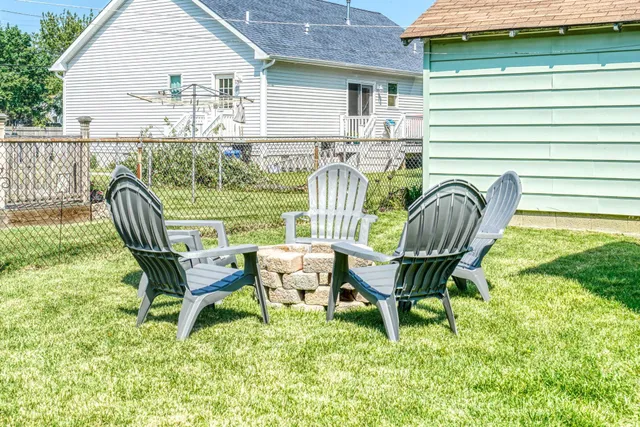 a backyard of a house