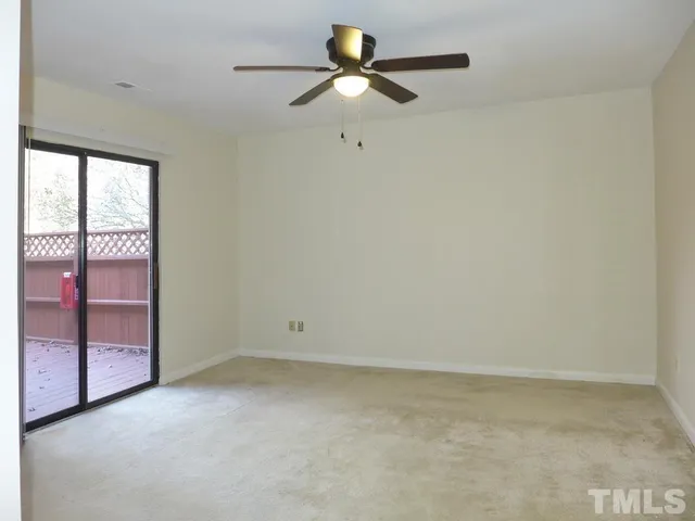 a view of an empty room