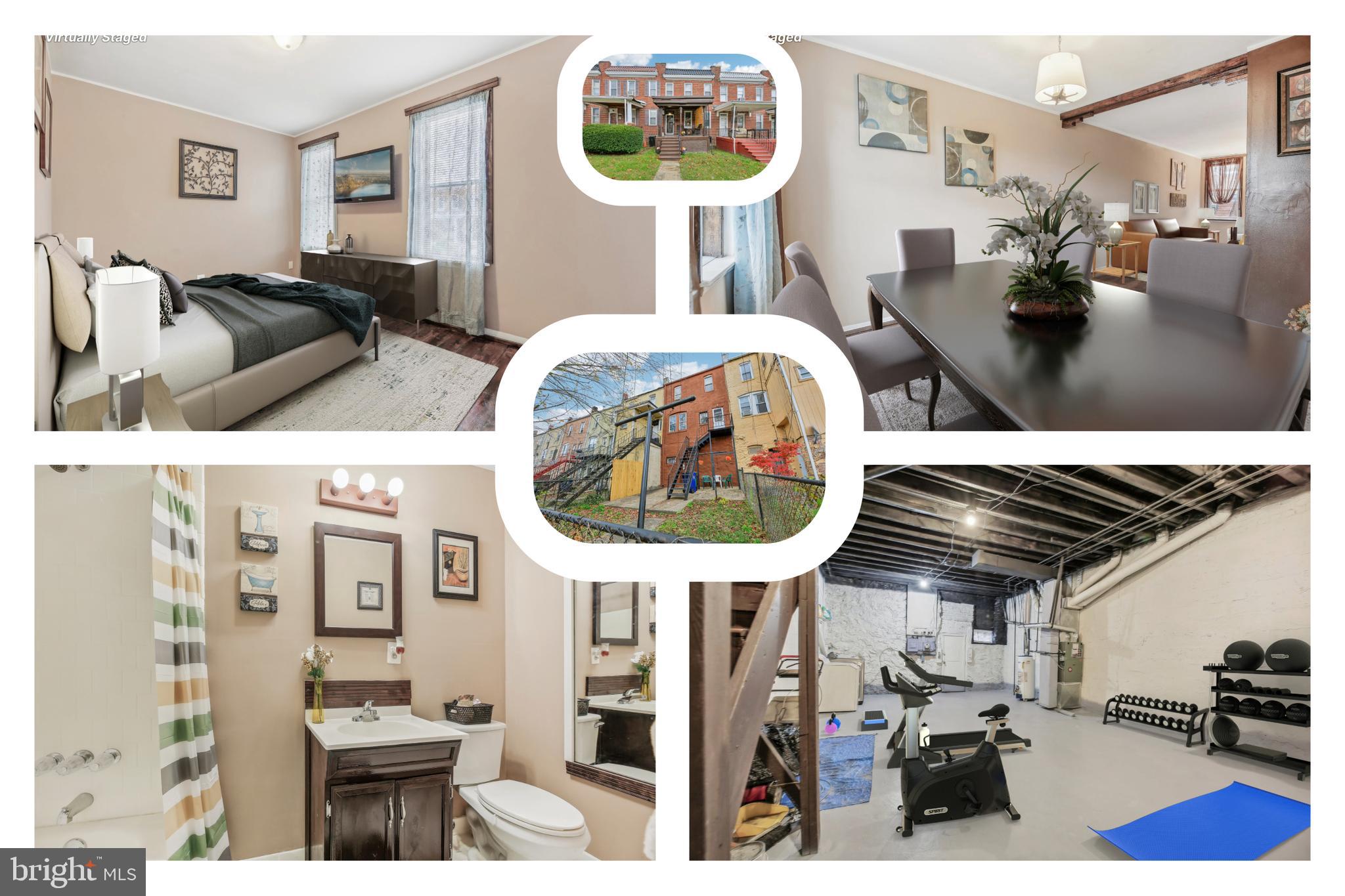 904 North Rosedale Street Baltimore, MD 21216 - Photo 1 of 38 a bedroom with furniture and a bed