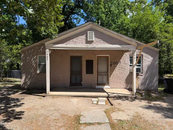 a front view of a house