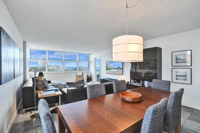 a view of a balcony with an ocean view