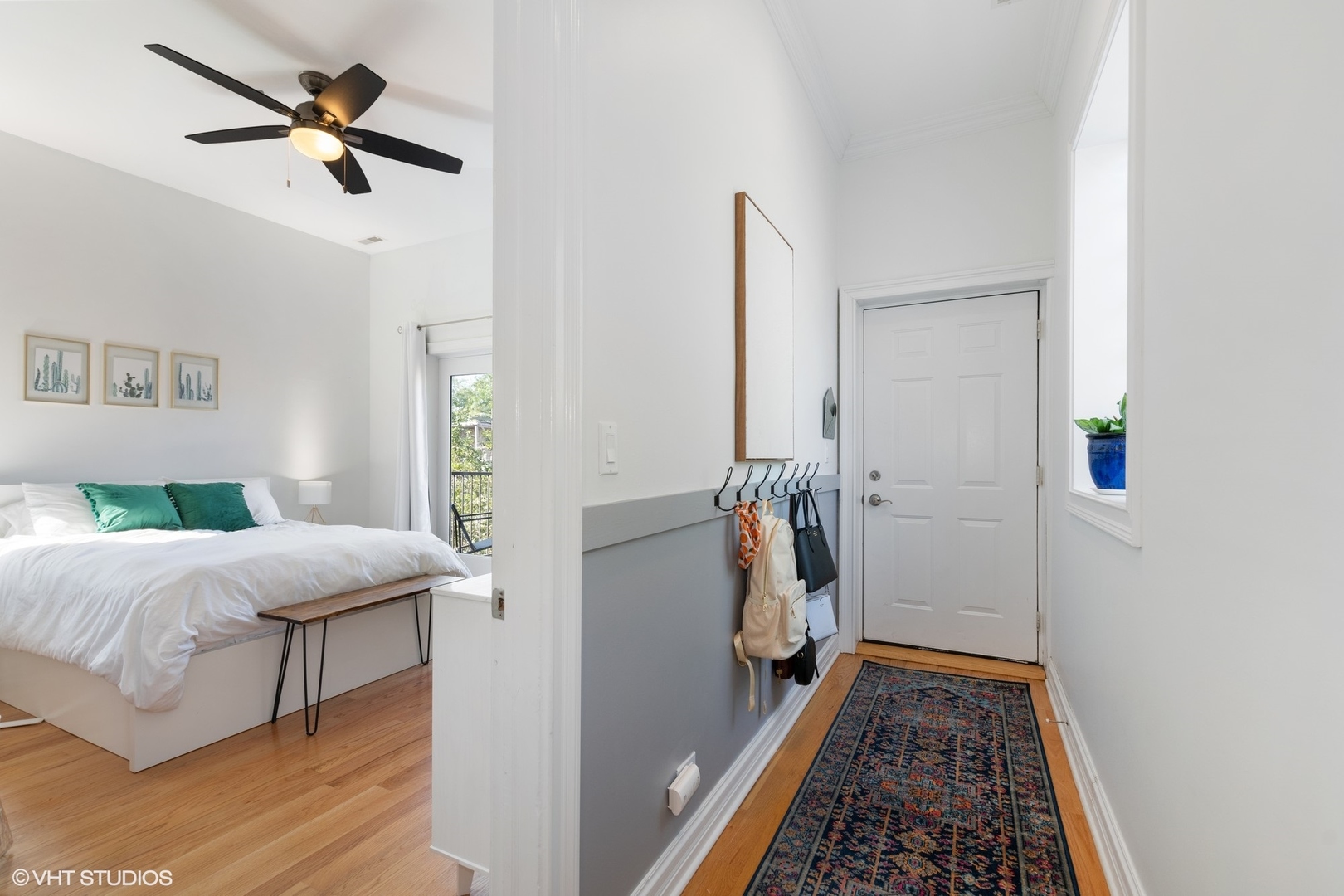 2642 West Cortez Street, Unit 3 Chicago, IL 60622 - Photo 12 of 19 a bed room with a bed and a rug