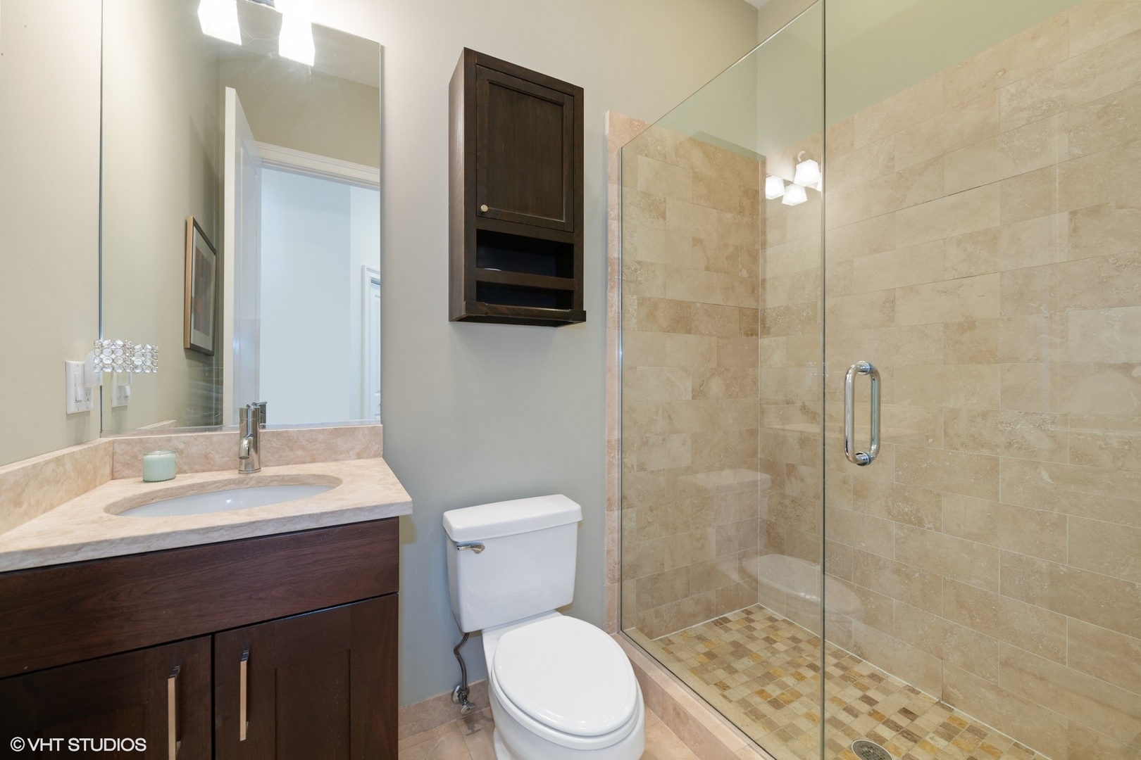 2642 West Cortez Street, Unit 3 Chicago, IL 60622 - Photo 16 of 19 a bathroom with a sink a toilet and shower