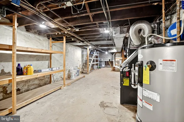 a view of storage and utility room