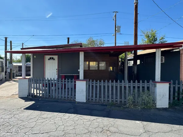 a view of a house with a porch