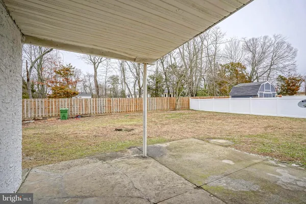 a backyard of a house