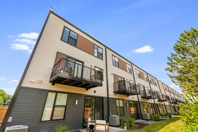 a front view of a building