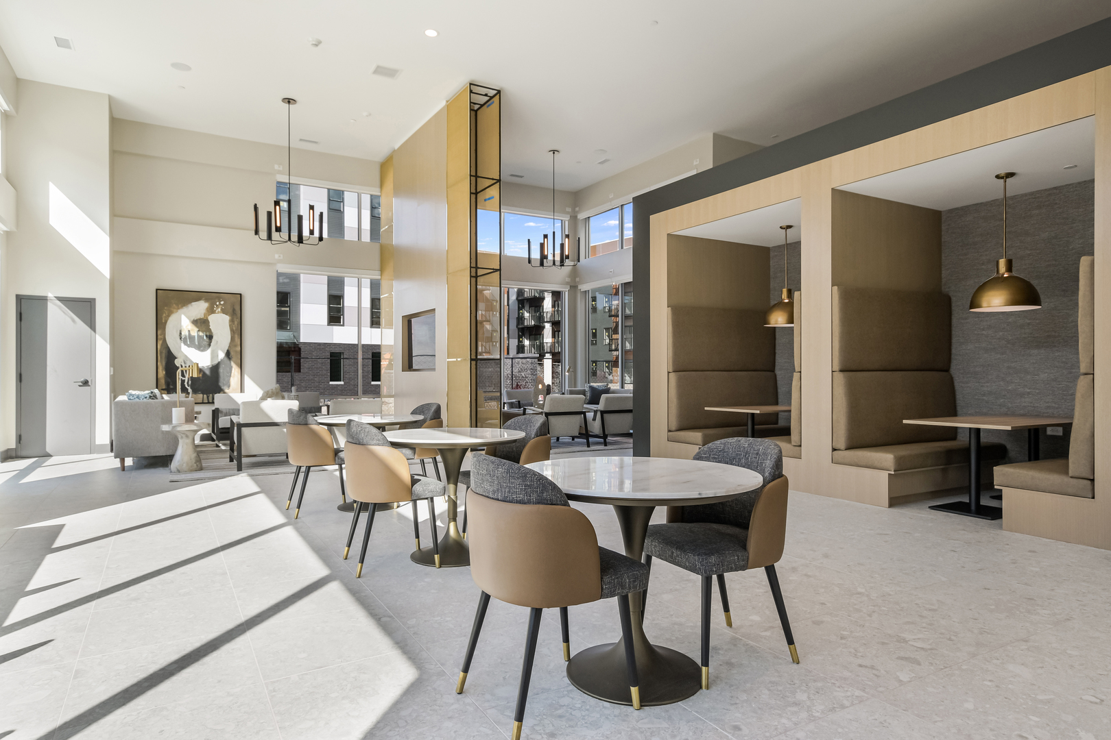 5424 Old Orchard Road Skokie, IL 60077 - Photo 44 of 56 a view of a a dining room with furniture window and wooden floor