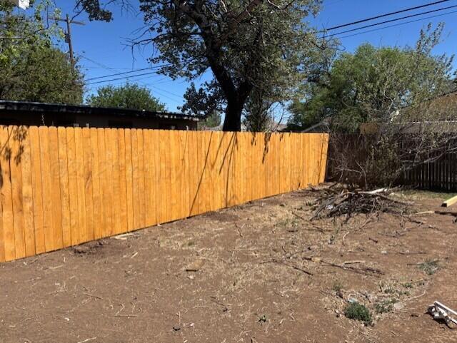 3407 South Harrison Street Amarillo, TX 79109 - Photo 7 of 8 a view of a backyard of the house