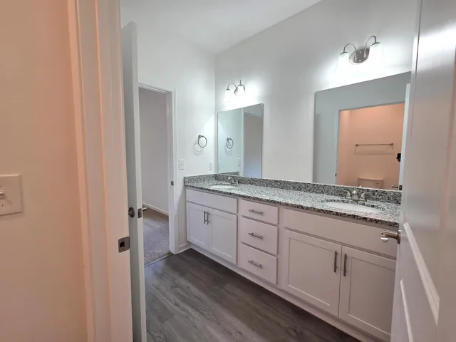 a close view of walk in closet