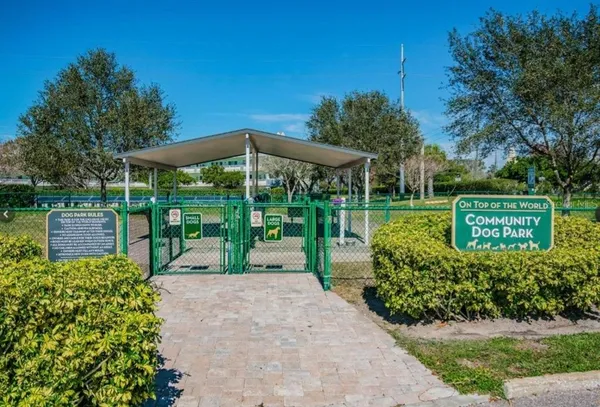 a view of a backyard with garden
