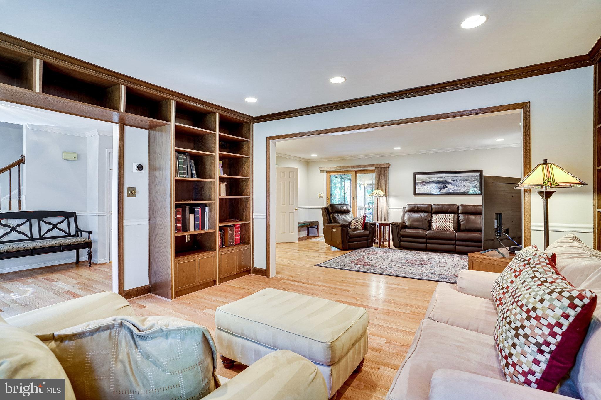 10319 Yellow Pine Drive Vienna, VA 22182 - Photo 5 of 56 Library /Living Room toward Family Room