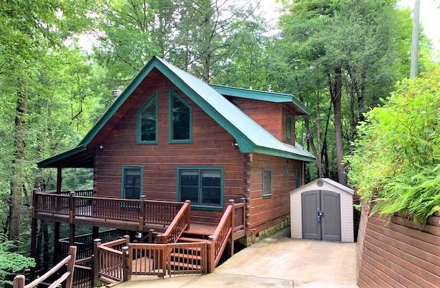 95 Laurel Creek Road Blue Ridge, GA 30513 - Photo 1 of 1 Cabin in The Woods, Move-in Ready, Between Ellijay and Blue Ridge. Come listen to the Rushing Creek waters from your new Log Home!