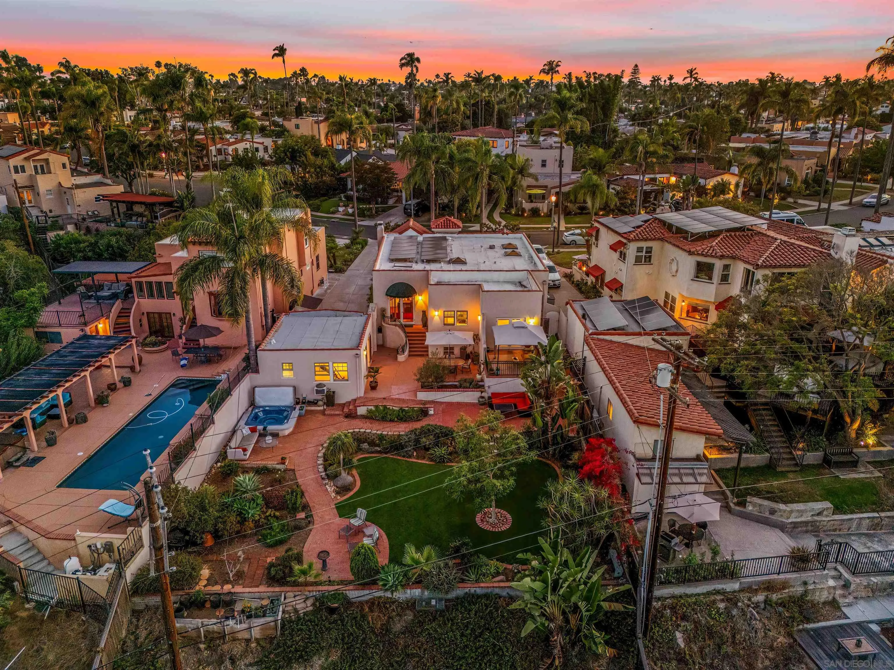 4192 Rochester Road San Diego, CA 92116 - Photo 6 of 38 an aerial view of residential houses with outdoor space