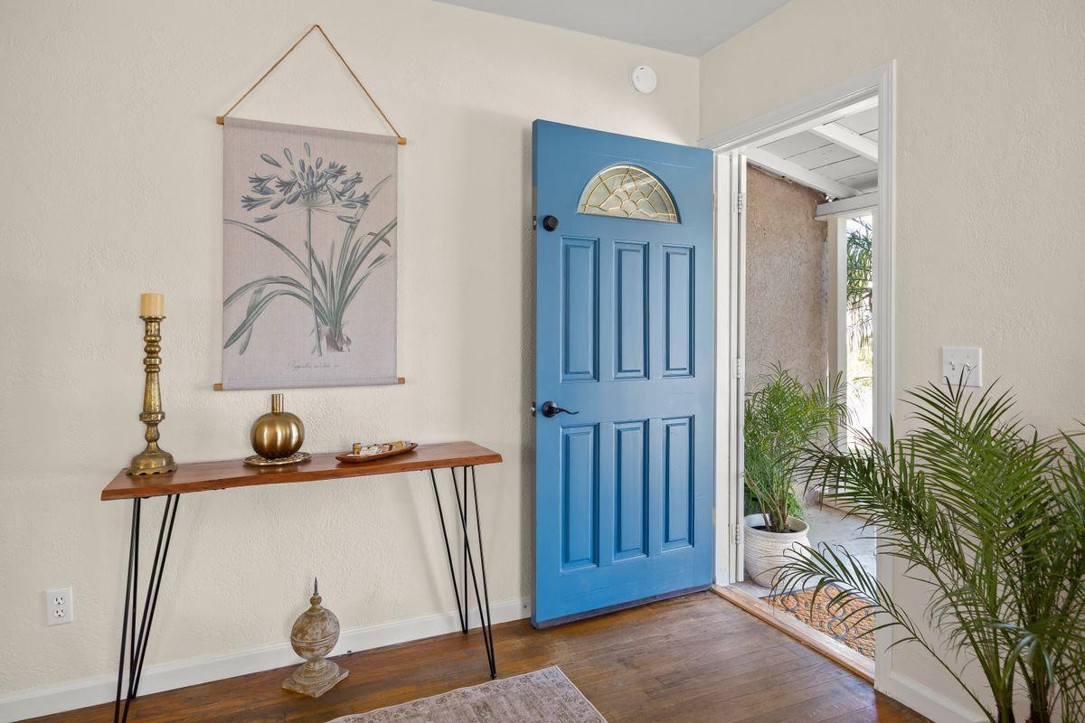 755 Spring Street Oak View, CA 93022 - Photo 5 of 29 a view of front door with potted plant