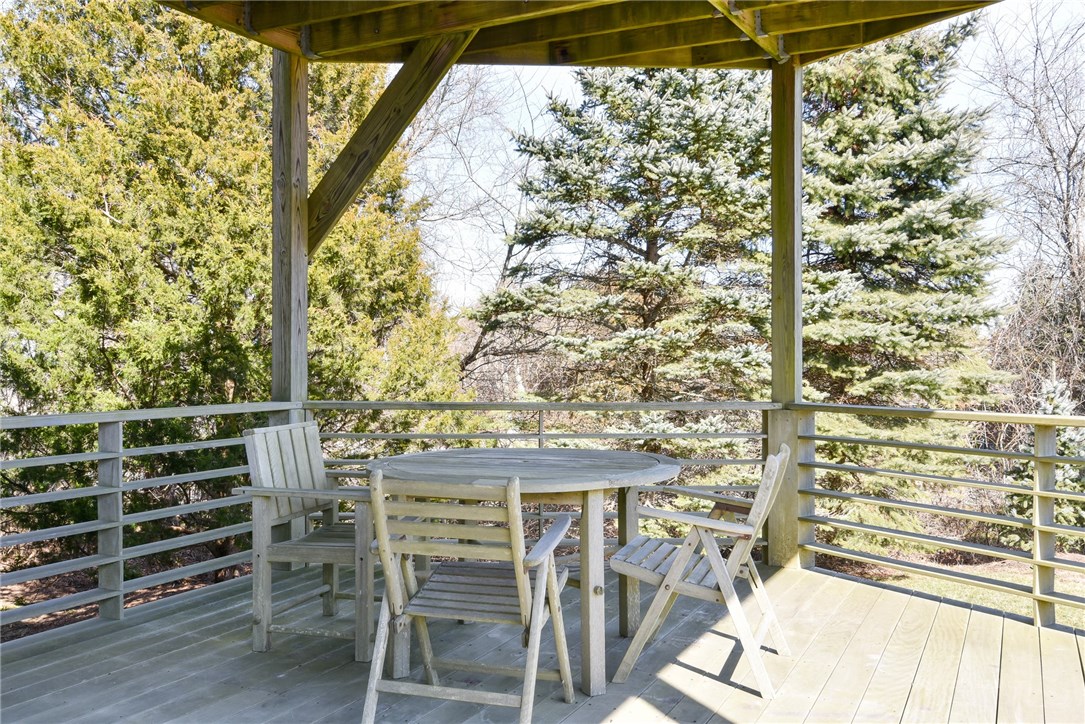 20 Grey Gull Road Jamestown, RI 02835 - Photo 7 of 40 This covered Deck area is 18' x 11'.