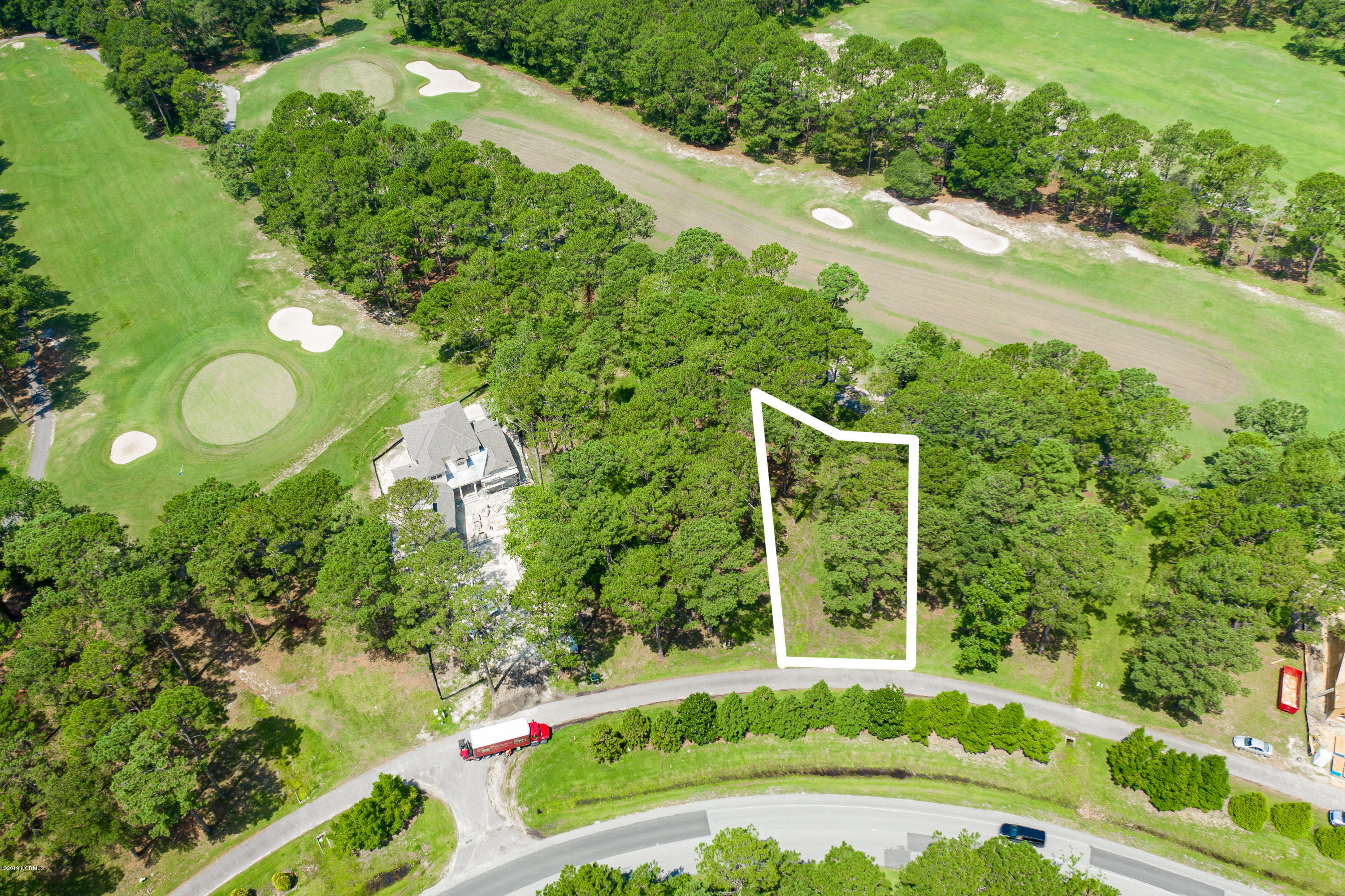 131 Clubhouse Road Sunset Beach, NC 28468 - Photo 3 of 20 Aerial Lot Photo