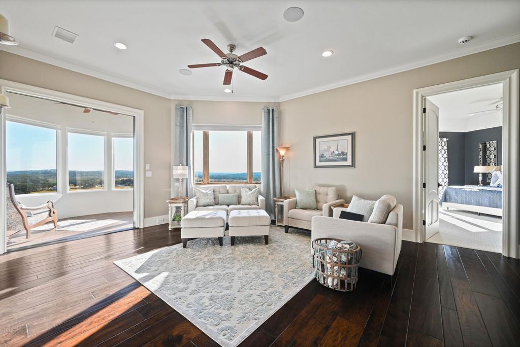 325 River Ridge Spring Branch, TX 78070 - Photo 32 of 40 a living room with furniture and a large window