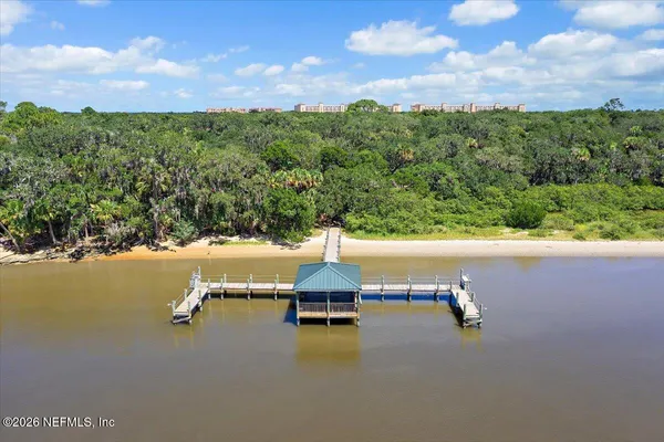 a view of outdoor space with a lake view
