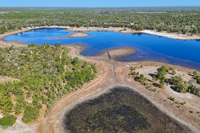 a view of an ocean and beach